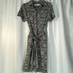 Tracy Negoshian geometric pattern Dress women sz M